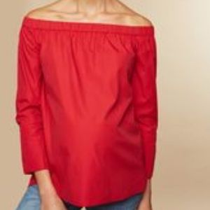 NWT Maternity Off the Shoulder Top